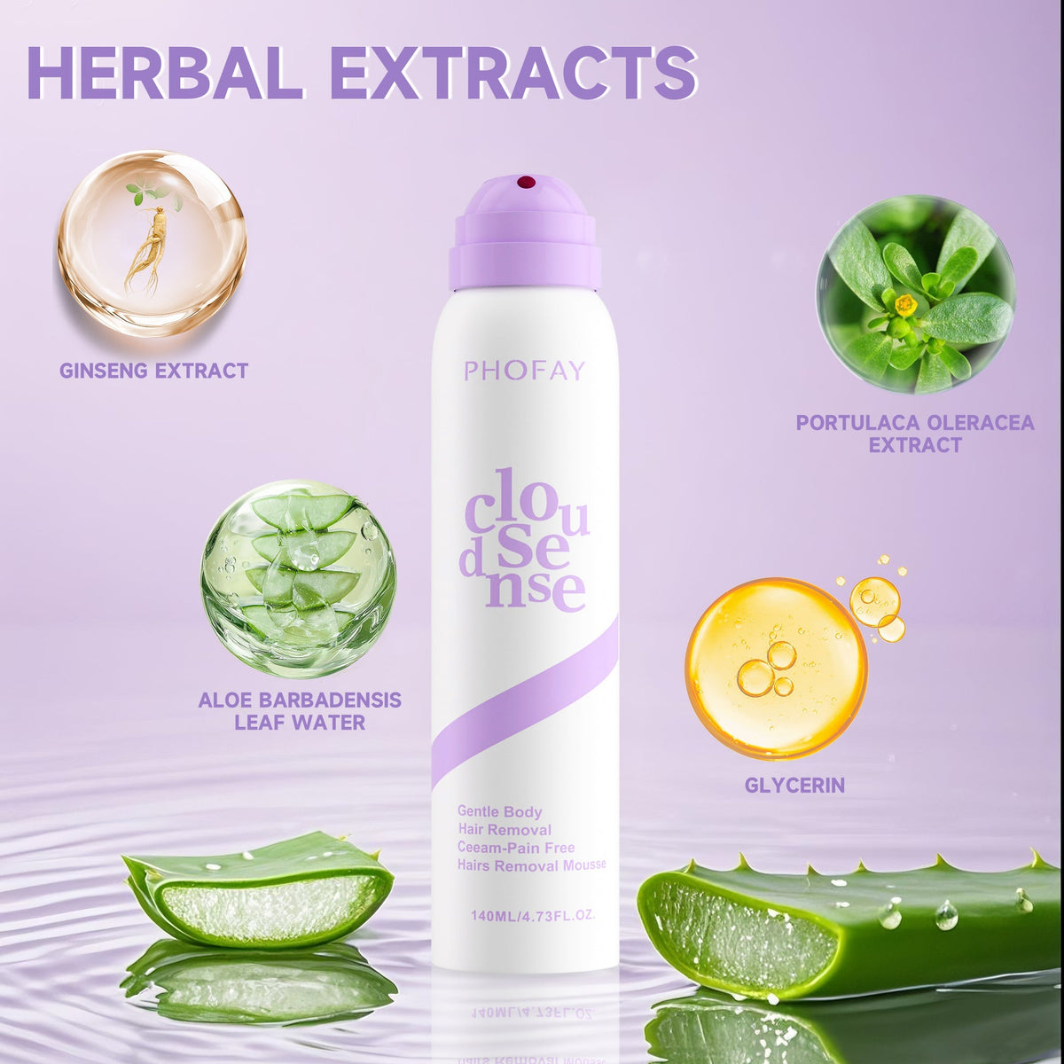 PHOFAY Spray-On Hair Removal Mousse